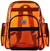 Large Transparent Clear Orange PVC Schoolbook Bag / Outdoor Backpack
