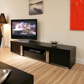 LARGE TV Stand/Cabinet in black oak 42-60 2.2mt 912F