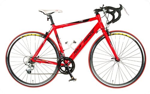 Tour De France Stage One Pro Bike (Red/Black, 700C X 45 cm)
