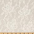 70 Wide Giselle Stretch Lace Ivory Fabric By The Yard