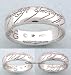 Silver One Ring of Power with Plain Script