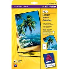Avery Zweckform J8437 DVD Einleger 273x183mm wei� matt 25 Blatt