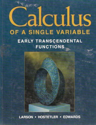 Calculus of a Single Variable Early Transcendental Functions
