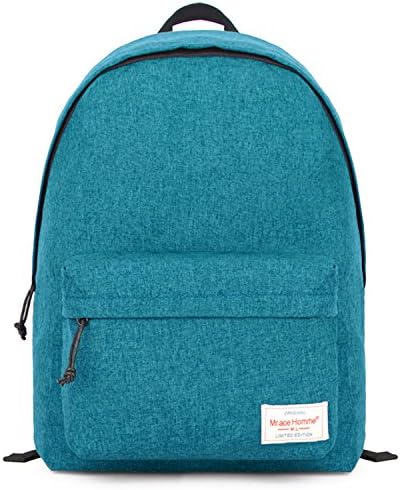 EcoCity Classic Vintage Fashion Travel School Laptop Backpack Daypack Bag (Aquamrine)