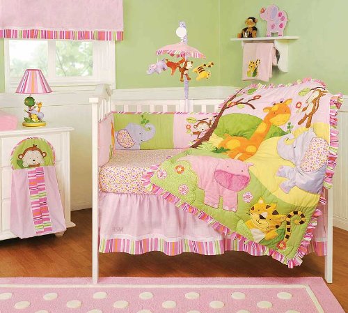 Zola 6 Piece Crib Bedding Set by Kidsline.