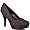 Grey Wool/Black Soft Patent PU