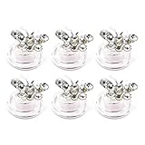 Bride Boutique Bridal Wedding Prom Crystal Butterfly Hair Coils Swirls Spirals Twists Pins