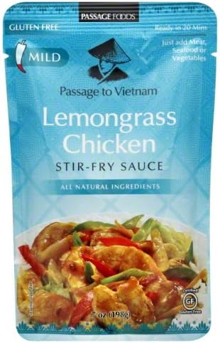 Passage To India Lemongrass Stir Fry Sauce 7 Oz (Pack Of 6)