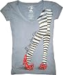The Wizard of Oz If the Shoe Fits Wicked Witch Periwinkle Blue Juniors/Ladies T-shirt Tee with Rhinestones