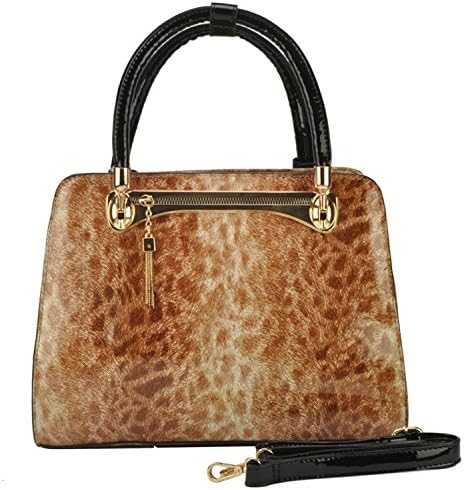 Women's Fashion Exotic Leopard Print Shoulder Bag Top-Handle Handbag