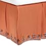 1891 by SFERRA Garland Linen 3-Piece Panel Queen Bedskirt, Sunset