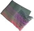 Handmade Artisan Traditonal Shawl - Central American Beauty - Extra Large in Lilac Flowers (One-of-a-kind) Handmade Artisan Traditonal Shawl - Central American Beauty - Extra Large in Lilac Flowers (One-of-a-kind)