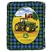 John Deere Fleece Throw Kit - Green (48x60")