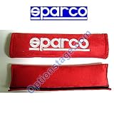 Sparco (2 Inch) Alcantara Memory Foam Red Color Seat Belt Shoulder Harness Pad