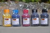 5 Genuine Gercutter Sublimation Ink bottles for Epson Printers with CISS. Each bottle is factory sealed in individual bag.