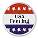 USA Fencing Red White Blue Stars 3
