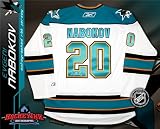 Evgeni Nabokov Autographed/Hand Signed San Jose Sharks Teal Reebok Premier Jersey