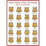 Connie Coyote's 11"x17" Laminated Chart of 20 Faces of Familiar Feelings