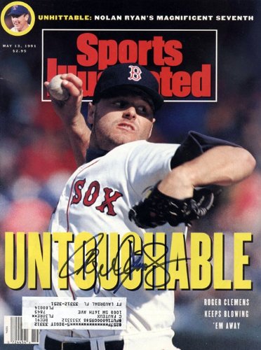 Roger Clemens Red Sox Autographed/Hand Signed Sports Illustrated May 13, 1991 Boston