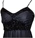 Mesh Overlay Beaded Waist Slip Holiday Party Gown Cocktail Dress image 2
