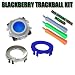Replacement Blackberry Trackball (Blue) and Matching Color Ring for Blackberry Curve Pearl 8100 8110 8120 8130 8220 8230 8300 8310 8320 8330 8800 8820 8830