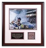 Jimmie Johnson - 2006 Brickyard - Framed 11x14 Photograph with Autographed Brick Piece