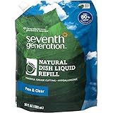 UPC 732913229093 product image for Seventh Generation Natural Dish Soap Refill, Free and Clear, 36 Ounce | upcitemdb.com