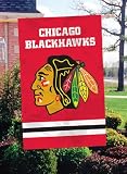 Party Animal Chicago Blackhawks Weather Resistant Embroidered Banner Flag