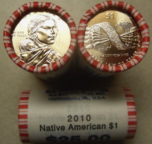 2010-D Sacagawea Dollar (Roll of 25) FED Great Law of Peace Design-image