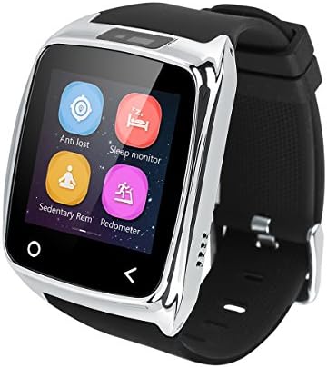 Iradish I8 1.54" Bluetooth 4.0 Anti-lost TFT Touch Bluetooth V4.0 Smart Watch w/ Remote Shutter / Pedometer / Sleep Monitor - Silver + Black(1 x 452030)