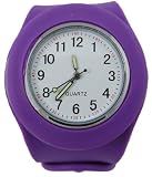Acczilla Slap Watch - Silicone Slap On Watch - Purple - Large