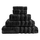 Bianca Classic 5* Hotel Quality Face Cloths in Black (4 pack)