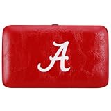 Alabama Crimson Tide Ladies Crimson Embroidered Flat Wallet