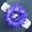 Purple on White