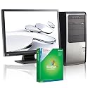 PC-Set mit 22" TFT-Monitor   AMD Athlon II X2 240 (2x2.8Ghz)   4GB DDR2-800   1000 GB SATA   nVidia Geforce 9500GT 1024MB   DVD-RW   Sound   LAN   Cardreader   400W   Maus+Tastatur   Microsoft Windows XP Home