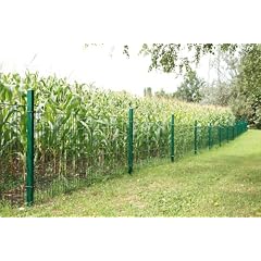 Gartenzaun: Zaun-Felder Bimbo 5/5/5 mm - verzinkt o. beschichtet: gr�n beschichtet, H�he in cm: 143, L�nge in cm: 251, Gewicht ca. kg: 16
