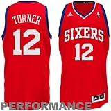 Adidas Philadelphia 76Ers Evan Turner Revolution 30 Swingman Road Jersey