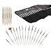 Bundle Monster New Pro 20pc Nail Art Design Painting Detailing Brushes & Dotting Pen / Dotter Tool Kit Set