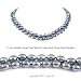 Double Strand 17-18 Inches 6-7mm Black Oval Shape 