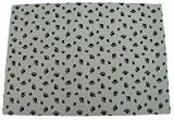 Dry Mate 20 inch x 28 inch Grey Paws Print Litterbox Mat  CLMG2028P