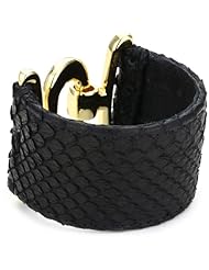 Ted Rossi Python and Metal Talon Cuff Bracelet