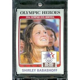1984 Topps M&M Shirley Babashoff Swimming Olympic Heroes Trading Card - Mint Condition - In Protective Display Case!