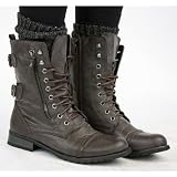 Search : Womens Military Style Brown Lace Up Ladies Army Worker Ankle Boots Size 3 4 5 6 7 8 with shoeFashionista Boutique Bag