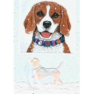 16 pack Beagle Christmas Cards