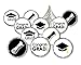 Congrats Grad Cap Stickers for Graduation Party Favors (324 Count)