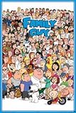 IMAGE OF Canvas Gallery Wrap Family Guy Cast Collage TV Poster Print - 24x36 by Rich and Framous