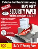 Blanks/USA Kant Kopy Security Paper, Void Blue (KK11R1VBL)