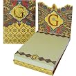 G Monogram Punch Studio Paisley 75-Page mini notepad - magnetic closure jewel on tab