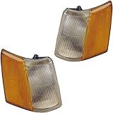 1993-1998 Jeep Grand Cherokee & 1993 Wagoneer Corner Park Light Turn Signal Marker Lamp Pair Set Right Passenger And Left Driver Side (1993 93 1994 94 1995 95 1996 96 1997 97 1998 98)