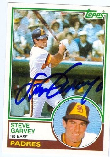Steve Garvey Autographed/Hand Signed Baseball Card (San Diego Padres) 1983 Topps Traded #37T